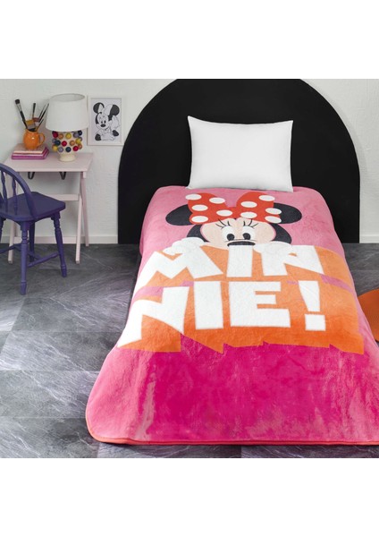 Lisanslı Disney Minnie Mouse Classic Tek Kişilik Battaniye