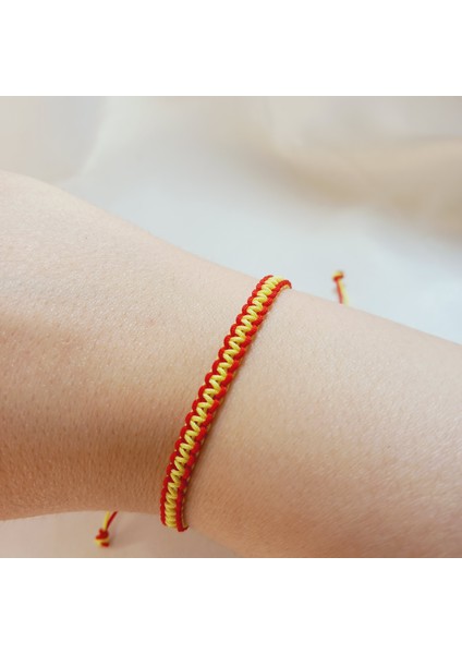 Sarı Kırmızı Göztepe Örgü Bileklik, Göztepe Spor Renkleri Taraftar Bilekliği, Makrome Bileklik, Erkek Hediyesi, Maç Aksesuarı, Ip Bileklik, Taraftar Bileklik, Unisex Bileklik modelleri