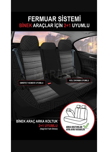Oto Koltuk Kılıfı Lion Serisi Üniversal- 5 Koltuk Tam Set fiyatları