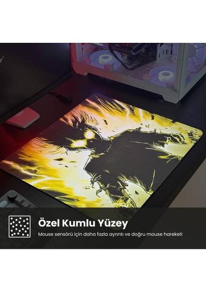 Esport Gaming Mouse Pad 45X40 cm Hiybrid %50 Speed %50 Kontrol (Jacquard Kumaş)