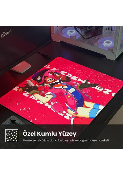 Esport Gaming Mouse Pad 45X40 cm Hiybrid %50 Speed %50 Kontrol (Jacquard Kumaş) modelleri