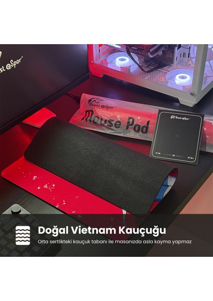 Esport Gaming Mouse Pad 45X40 cm Hiybrid %50 Speed %50 Kontrol (Jacquard Kumaş) fırsatları