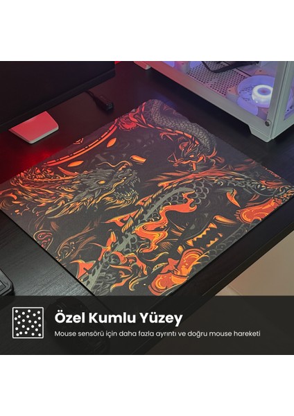 Esport Gaming Mouse Pad 45X40 cm Hiybrid %50 Speed %50 Kontrol (Jacquard Kumaş)