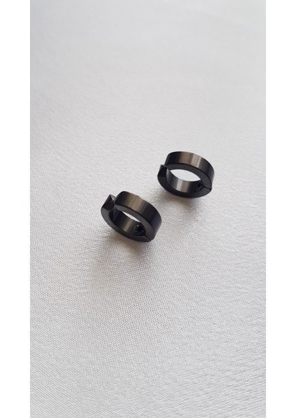 2 Çift Deliksiz Sıkıştırmalı Paslanmaz Çelik Erkek Küpe fırsatları