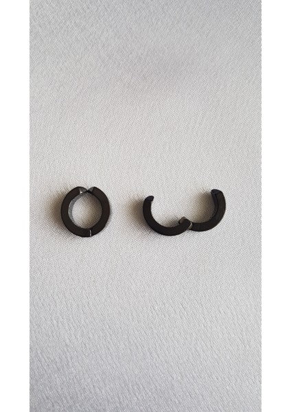 2 Çift Deliksiz Sıkıştırmalı Paslanmaz Çelik Erkek Küpe indirimleri