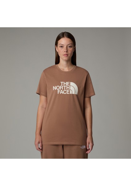 W Ss Relaxed Easy Tee Kadin Kahverengi Tshirt NF0A8A6GAIA1