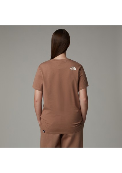 W Ss Relaxed Easy Tee Kadin Kahverengi Tshirt NF0A8A6GAIA1 fiyatları