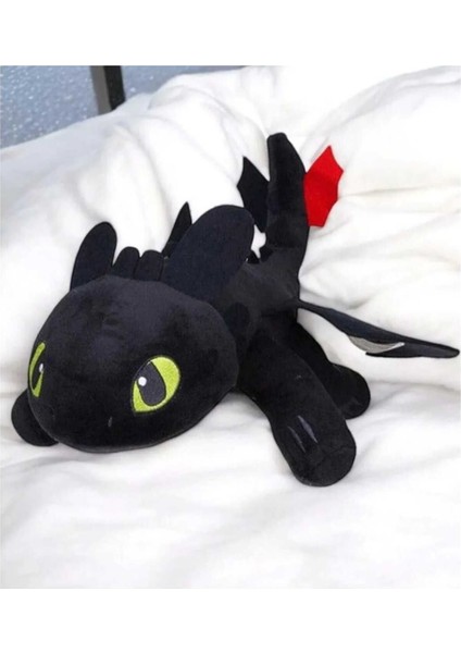 Ejderhanı Nasıl Eğitirsin 35 cm Dişsiz Ejderha Yumuşak Peluş Oyuncak 1 Adet