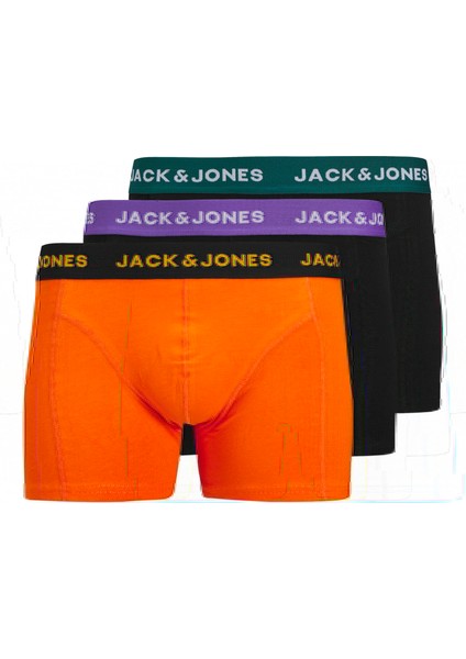 Jack Jones Jacben Solıd Trunks 3 Pack Erkek Siyah Boxer 12268601-02