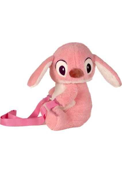 Stitch Peluş Omuz Çantası - Sevimli Pembe Tasarım 1 Adet