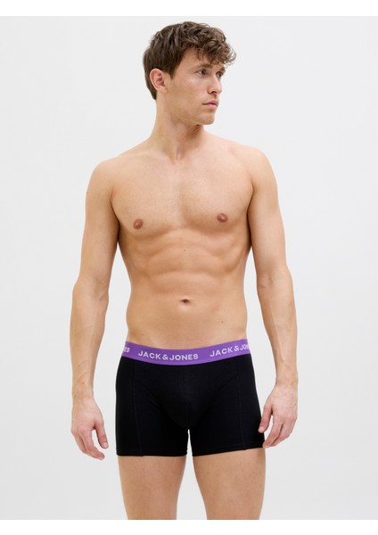 Jack Jones Jacben Solıd Trunks 3 Pack Erkek Siyah Boxer 12268601-02