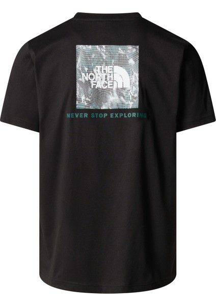 M S/s Box Nse Taılgrıd Infıll Tee Erkek Siyah Tshirt NF0A8C4U9431 indirimleri