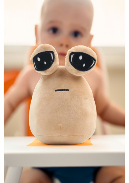 Uzaylı Pou - Yumuşacık Yapılı Peluş Oyuncak 22 cm 1 Adet