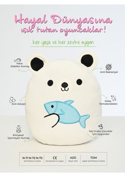 30 cm Figürlü Peluş Yastık Serisi 1 Adet
