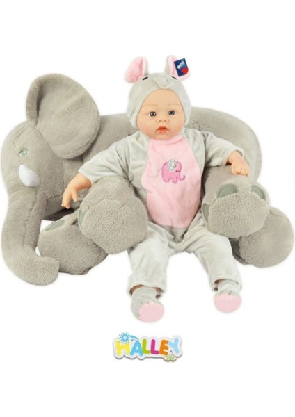 Halley Miajima Peluş Oyuncak Fil Uyku Arkadaşım Yastık 65 cm 1 Adet fırsatları