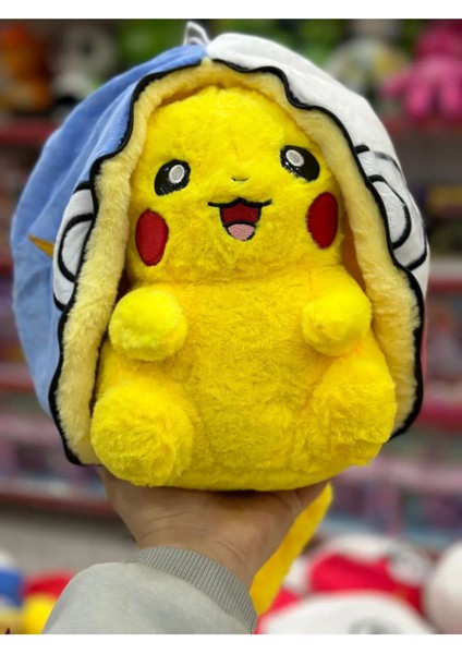 Luxury Pokemon Pikachu Peluş Fermuarlı Kostümlü Oyuncak 1 Adet