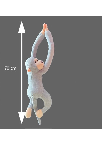 Sevimli Peluş Maymun Oyuncak , Elleri Yapışabilen 70 cm 1 Adet