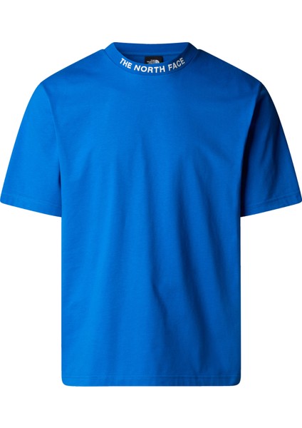M Ss Zumu Relaxed Tee Erkek Mavi Tshirt NF0A87DDT4S1