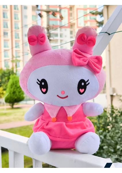 My Melody Kuromi Peluş Oyuncak 25 cm Sanrio Kawaii Marka Etiketli Kuromi Pembe Renk 1 Adet fiyatları