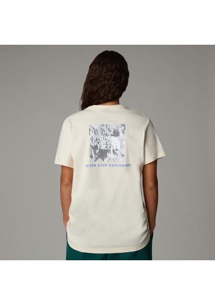 W S/s Box Nse Taılgrıd Infıll Relaxed Te Kadin Bej Tshirt NF0A8C4W9731 fiyatları