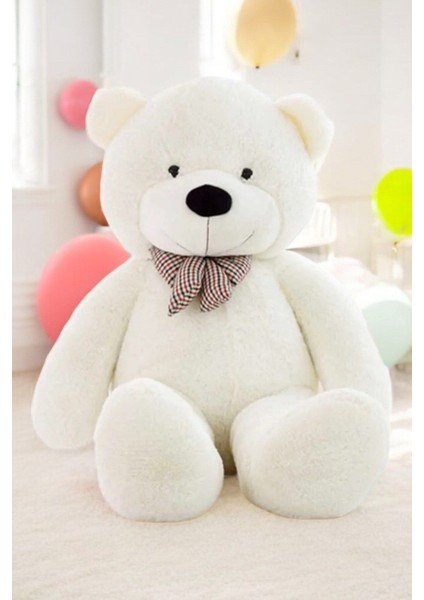 Sevimli Peluş Beyaz 80 cm Ayı Oyuncak Ayıcık En Güzel Hediyeler 1 Adet