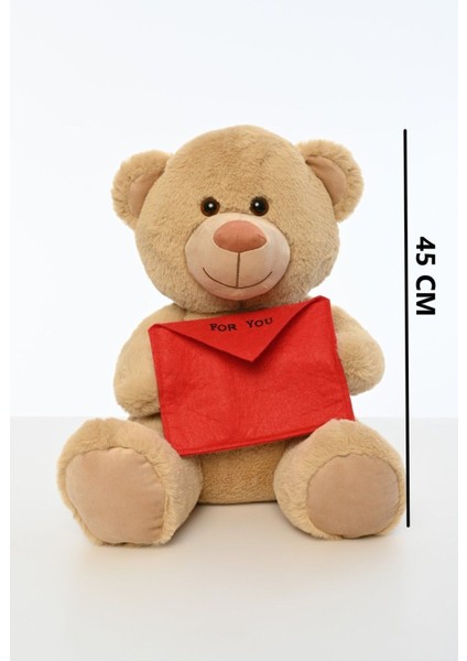 Sevgiliye Özel Hediye Mektuplu Ayıcık 45 cm 1 Adet