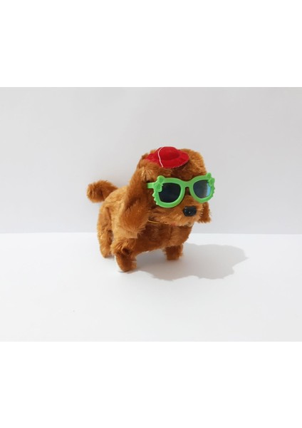 16 x 12 cm Yürüyen Havlayan Peluş Oyuncak Köpek Sevimli Çocuk Oyuncak Çocuklar Için 1 Adet
