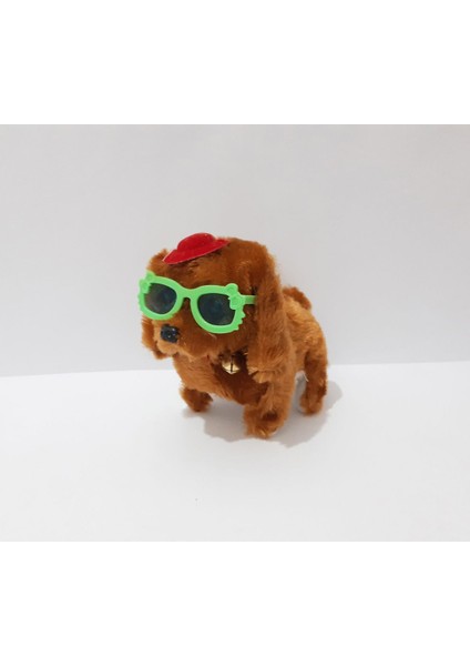 16 x 12 cm Yürüyen Havlayan Peluş Oyuncak Köpek Sevimli Çocuk Oyuncak Çocuklar Için 1 Adet