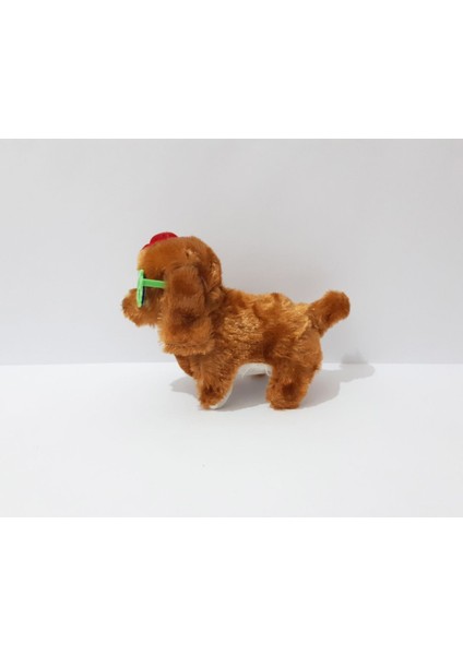 16 x 12 cm Yürüyen Havlayan Peluş Oyuncak Köpek Sevimli Çocuk Oyuncak Çocuklar Için 1 Adet