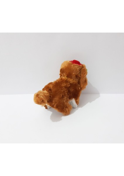 16 x 12 cm Yürüyen Havlayan Peluş Oyuncak Köpek Sevimli Çocuk Oyuncak Çocuklar Için 1 Adet