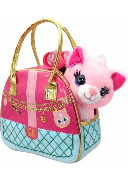 Cutekins Taşıma Çantalı Peluş Kedi 1 Adet