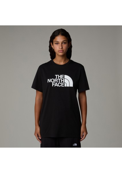 W Ss Relaxed Easy Tee Kadin Siyah Tshirt NF0A8A6GJK31