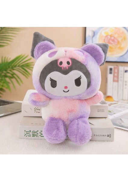 Kuromi Sakura Sanrio Hello Kitty Cinnamoroll Peluş Yumuşak Figür Oyuncak 25 cm Doğum Günü Hediye 1 Adet modelleri