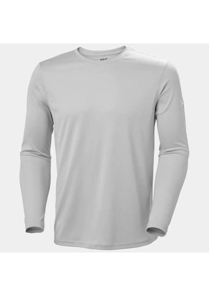 Helly Hansen Hh Tech Crew Ls 2.0 Uv Üst Erkek Gri Tshirt HHA.49582-HHA.853
