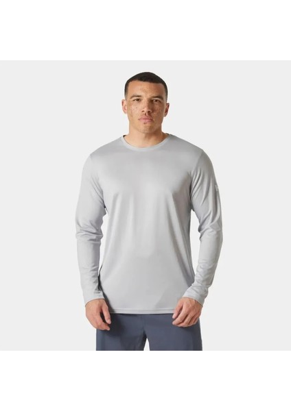 Helly Hansen Hh Tech Crew Ls 2.0 Uv Üst Erkek Gri Tshirt HHA.49582-HHA.853 modelleri