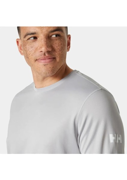 Helly Hansen Hh Tech Crew Ls 2.0 Uv Üst Erkek Gri Tshirt HHA.49582-HHA.853 indirimleri