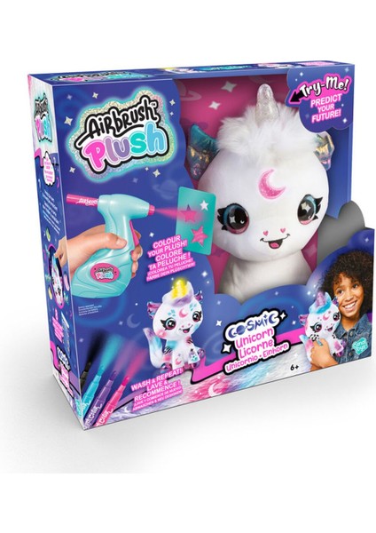 Airbrush Plush Cosmic Unicorn 1 Adet