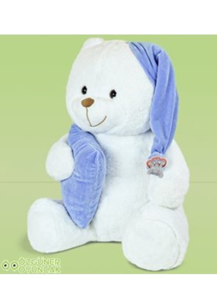 80 cm Yastıklı Uyku Arkadaşı Peluş Ayıcık (%100 Yerli Üretim) 1 Adet