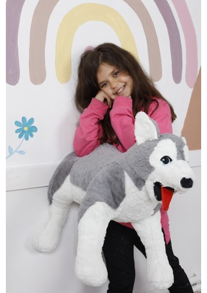 Peluş Uzanan Kurt 80 Cm, Oyuncak 1 Adet