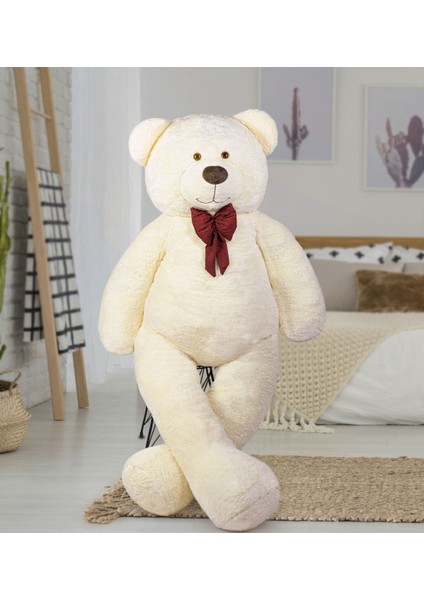 200 cm Papyonlu Peluş Ayı-Dev Boy-Sevgiliye Özel Hediye - % 100 Yerli 1 Adet