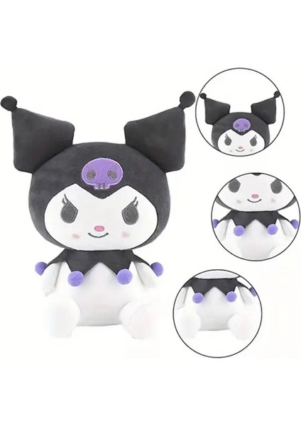 Sanrio Mor Kuromi Peluş Oyuncak Ayıcık Kuromili Oyuncak 20 cm 1 Adet fiyatları
