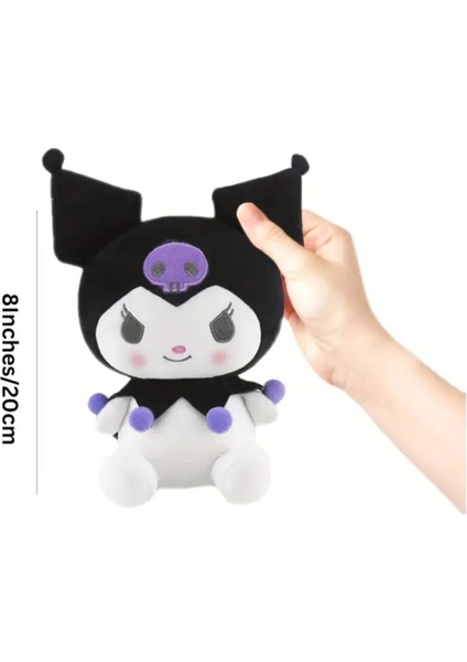 Sanrio Mor Kuromi Peluş Oyuncak Ayıcık Kuromili Oyuncak 20 cm 1 Adet fırsatları