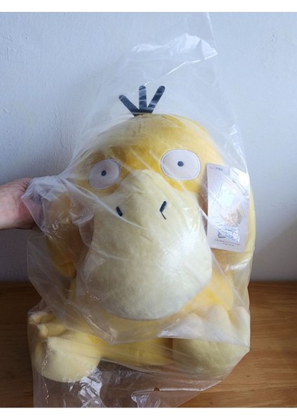 Psyduck Ördek Pokemon Peluş Oyuncak 25 cm Gerçek Görünümlü Pokemon Go Pokemon United 1 Adet
