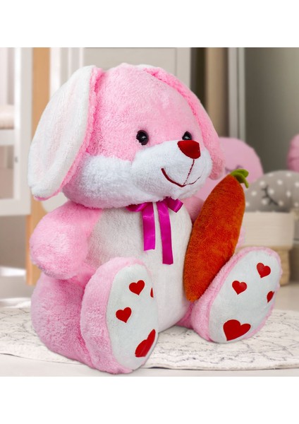 Sevimli Taşvan, Elinde Havuç Tutan 80 cm Peluş Tavşan 1 Adet fırsatları