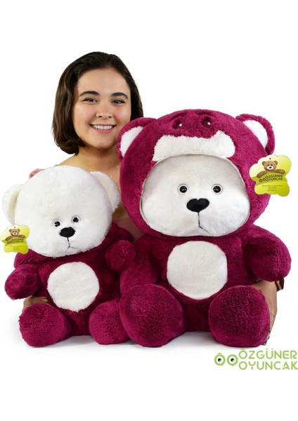 70 cm Kapşonlu Uykumcuk Peluş Ayıcık Panda 1 Adet