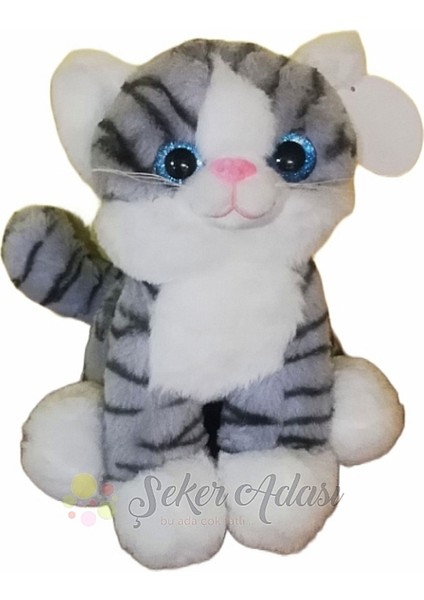 Sevimli Şirin Peluş Kedi 28 cm - En Güzel Hediyelik 1 Adet
