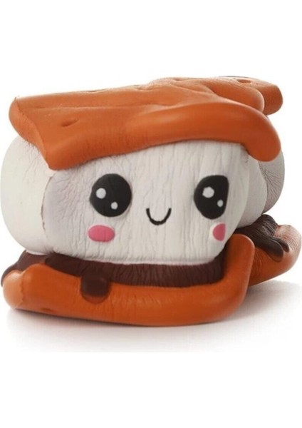 Bisküvi Arası Lokum Marshmallow Squishy Oyuncak Sukuşi Lokum 1 Adet