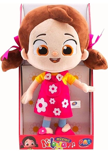 Niloya Kalpli Müzikli Sesli Peluş Bez Bebek 35 Cm. 1 Adet