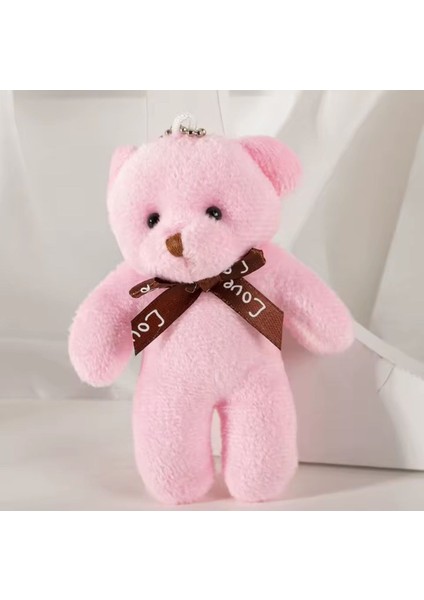 Yumoş Peluş Ayıcık Anahtarlık Şirin Sevimli Mini Çanta Aksesuarı Sürpriz Ayı Şık Zarif Hediyelik 1 Adet