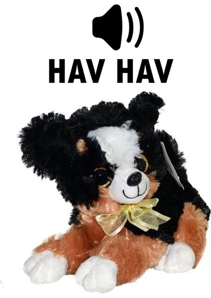 Havlayan Sesli Köpek Peluş Oyuncak 30 cm 1 Adet